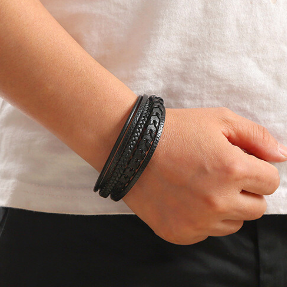 Nolan – Braided Leather Bracelet | Rustic Everyday Piece