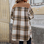 Harper – Plaid Long Coat | Women's Longline Winter Coat For Timeless Style Neriona