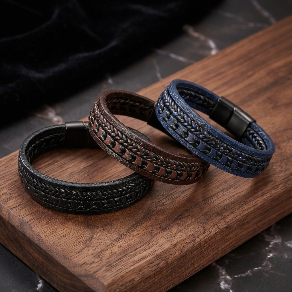 Nolan – Braided Leather Bracelet | Rustic Everyday Piece