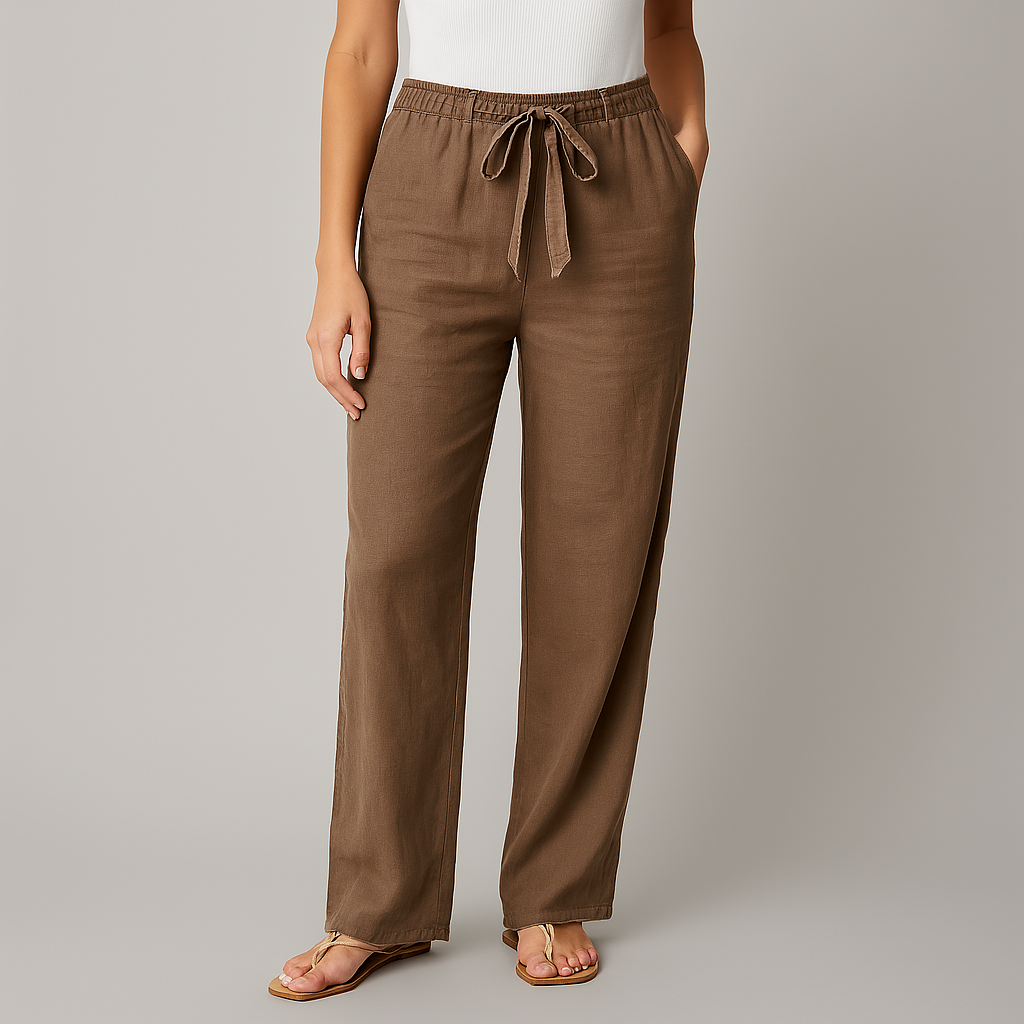 Rowan – Linen Wide-Leg Pants | Breathable Warm-Weather Fit