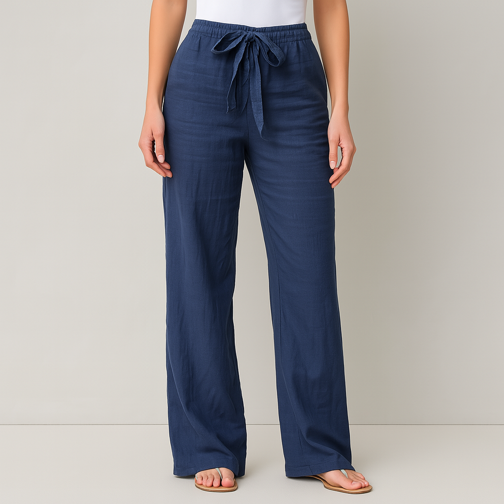 Rowan – Linen Wide-Leg Pants | Breathable Warm-Weather Fit