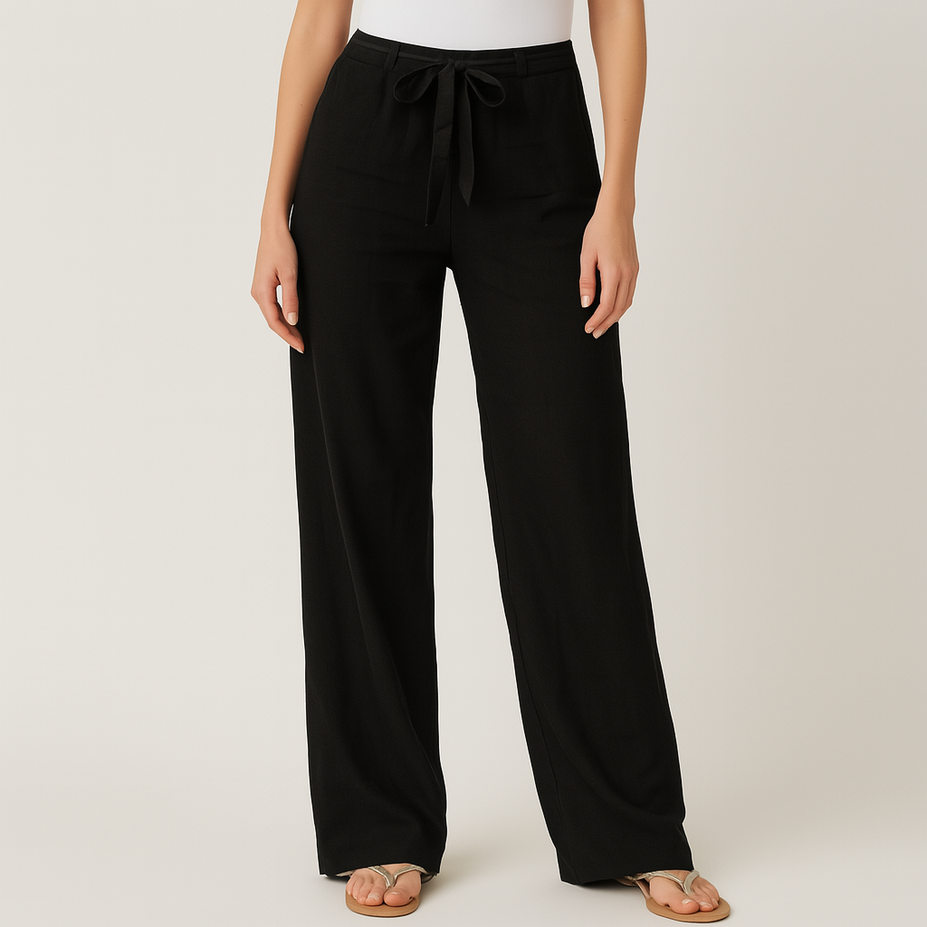 Rowan – Linen Wide-Leg Pants | Breathable Warm-Weather Fit
