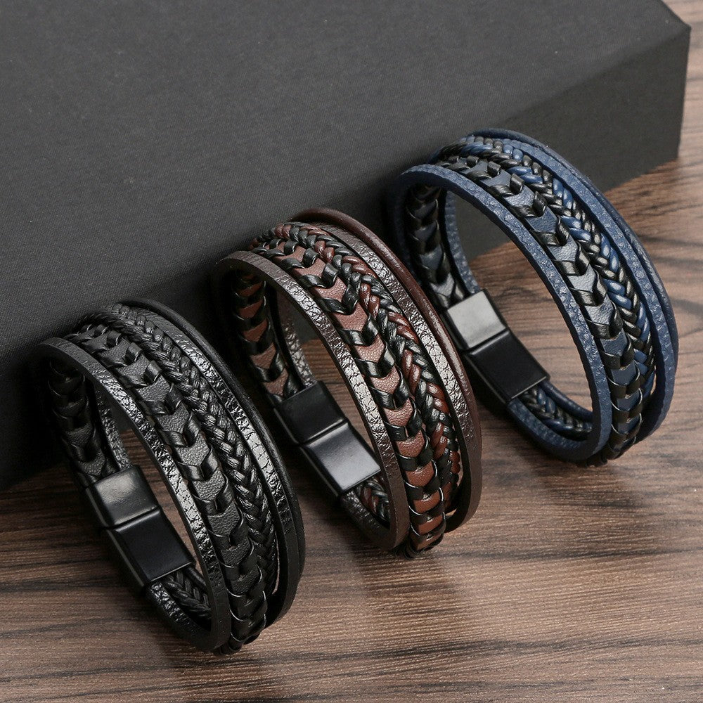 Nolan – Braided Leather Bracelet | Rustic Everyday Piece