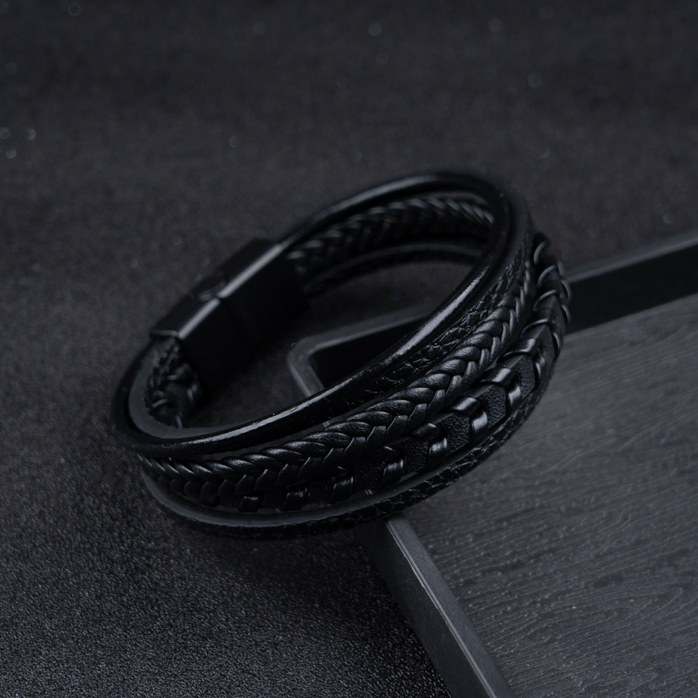 Nolan – Braided Leather Bracelet | Rustic Everyday Piece