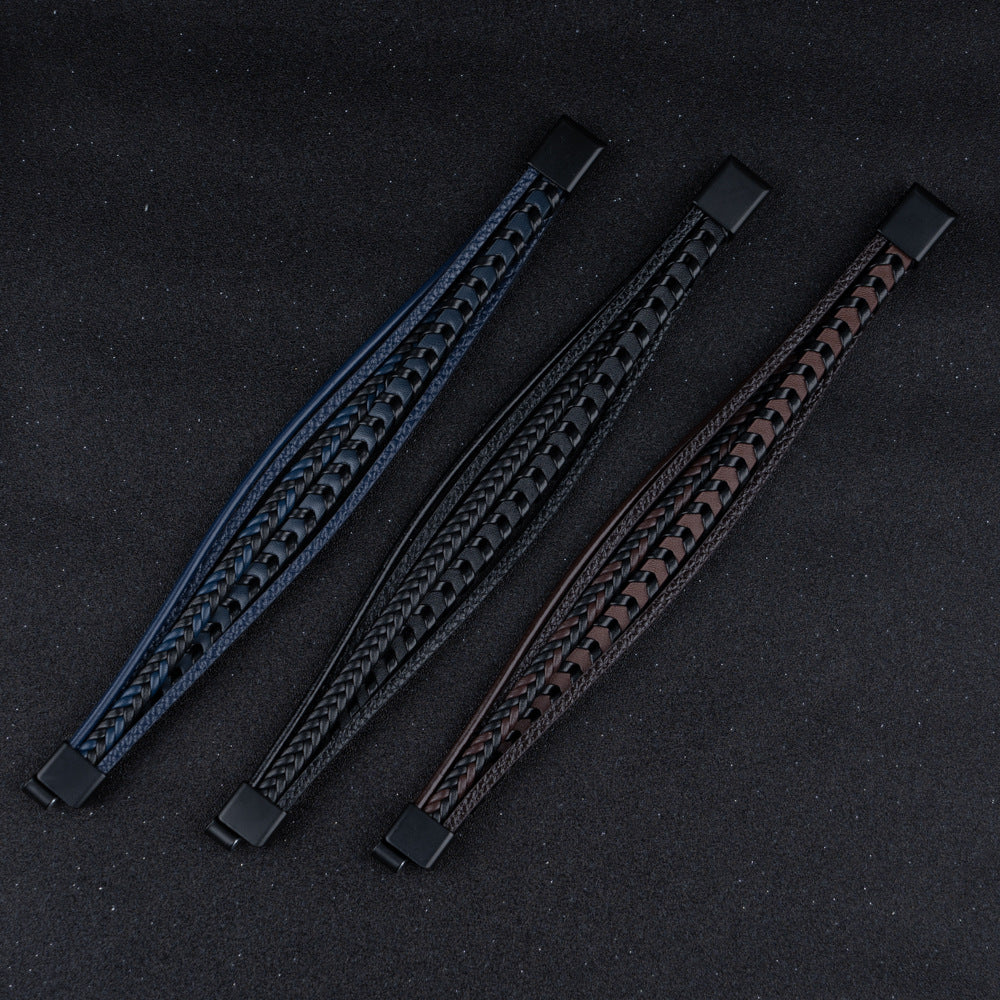 Nolan – Braided Leather Bracelet | Rustic Everyday Piece
