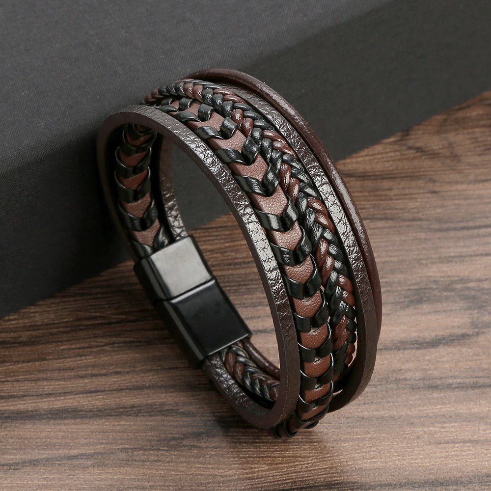 Nolan – Braided Leather Bracelet | Rustic Everyday Piece