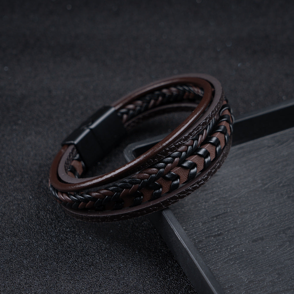 Nolan – Braided Leather Bracelet | Rustic Everyday Piece