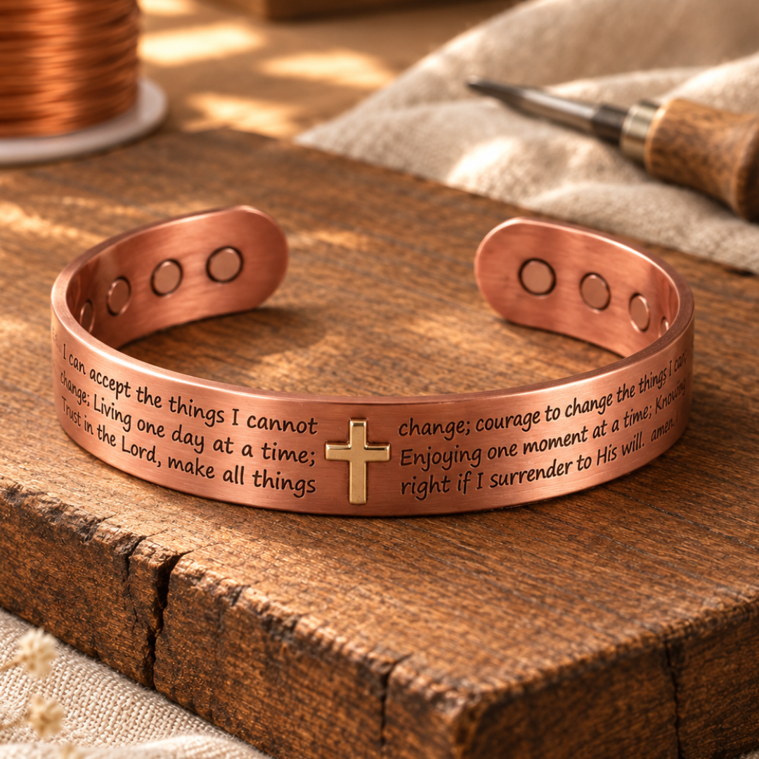 Christ – Hand-Forged Copper Bracelet | Everyday Wellness Piece