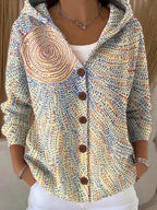 Elara – Hooded Button Cardigan | Cozy Knit Sweater For Everyday Comfort Sweater Neriona Light Yellow