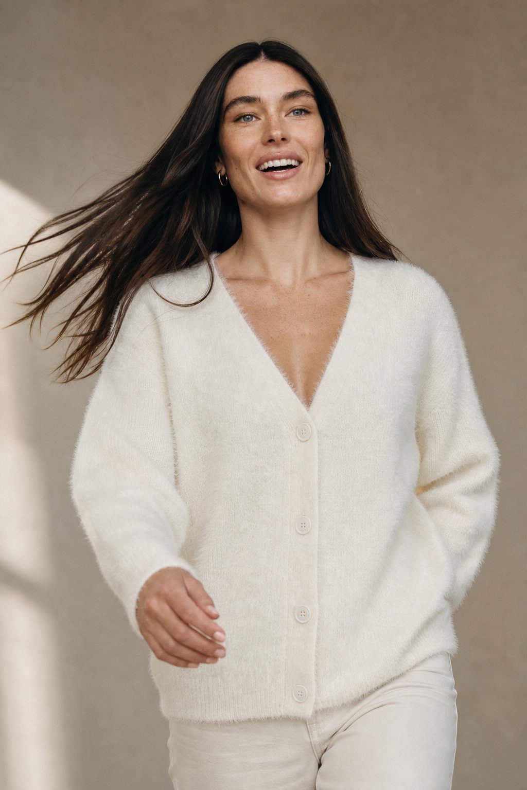 Briony – Oversized Faux Cashmere Cardigan - Cole & May
