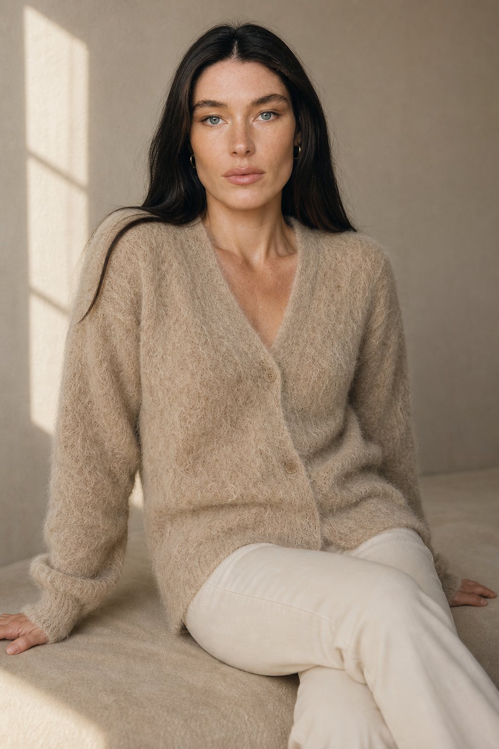 Briony – Oversized Faux Cashmere Cardigan - Cole & May