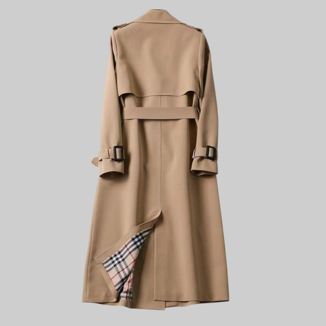 Vivienne – Belted Trench Coat | Double-Breasted, Wide Lapel