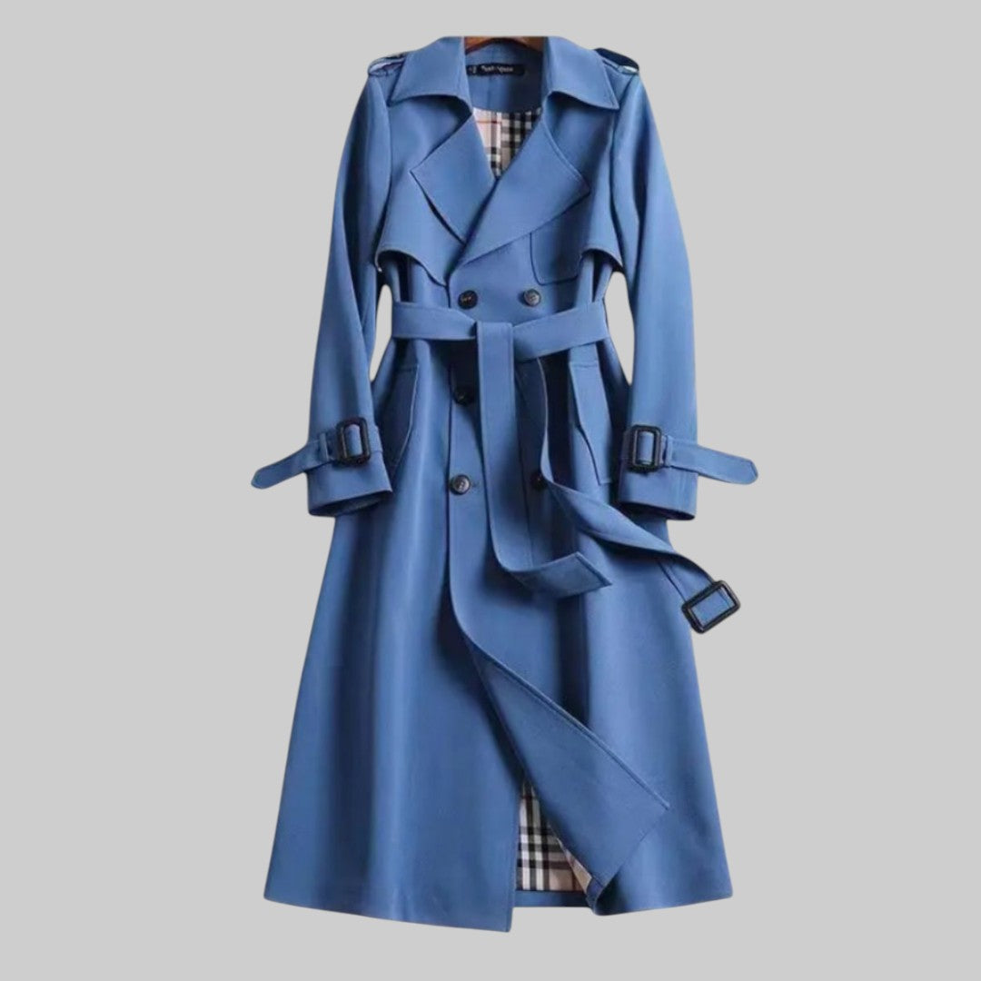Vivienne – Belted Trench Coat | Double-Breasted, Wide Lapel