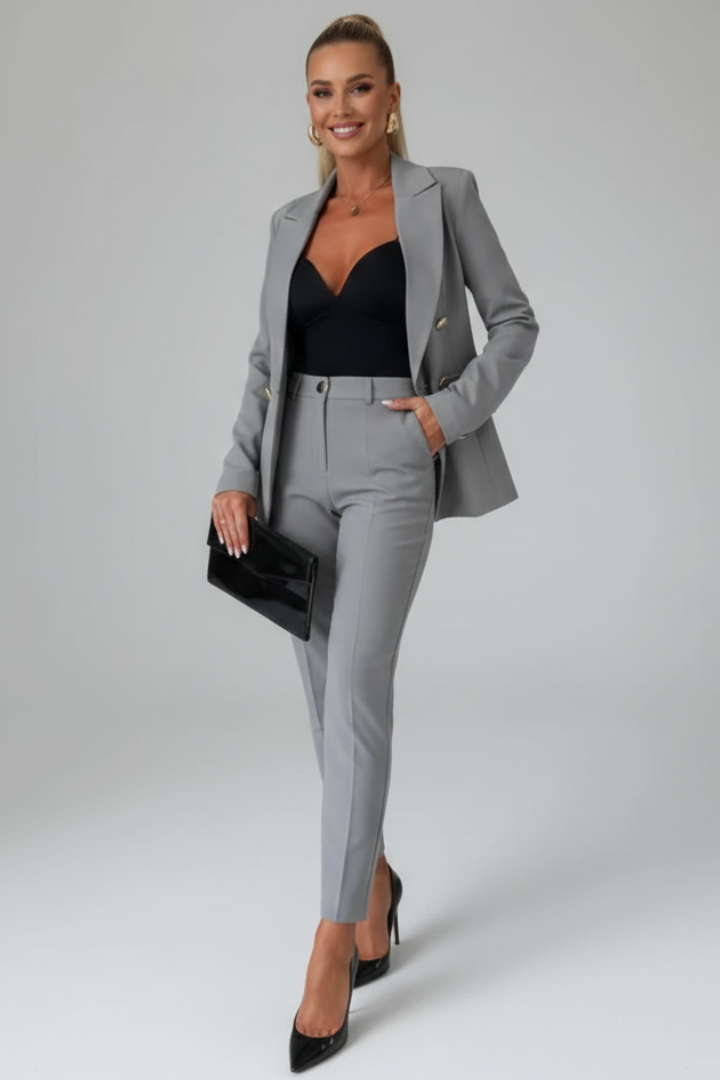 Women's Double-Breasted Suit Set | Blazer & Trouser Two-Piece