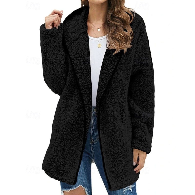 Faye – Cozy Hooded Jacket | Zip-Front Relaxed Layer